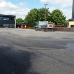 Fejning af asfalt på Strøby Skolen | Stevns Miljø Service