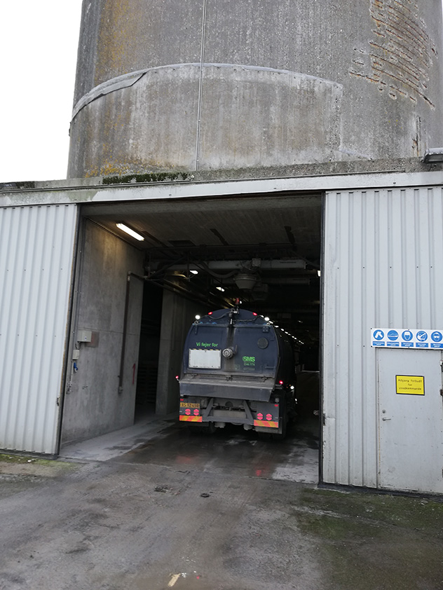 Fejning af sundhedsskadeligt støv ved silo på Korsør Havn